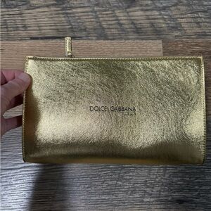Dolce & Gabbana Metallic Gold Pouch